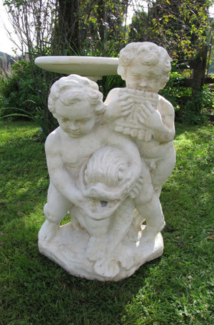 Faraway Garden Cupids with Fish Finial