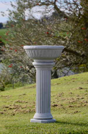 The Faraway Garden Delphine Bowl Planter is a beautiful garden object with detailed moulding to the rim and gadrooning to the bowl. This bowl looks wonderful in our sepia wash for an aged effect. See images below for our Delphine bowl in various colour options and on pedestals.